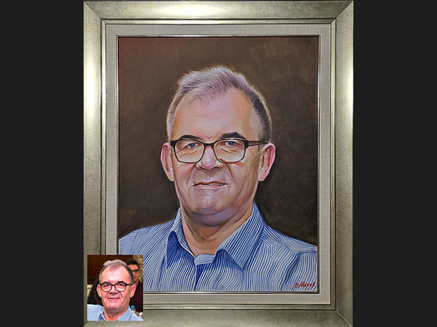 Portrait of a colleague - 50x70 cm